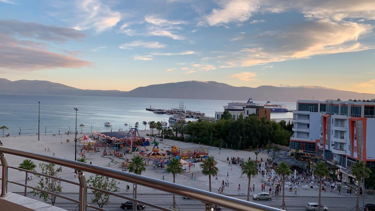 Pearl Seaview Apartment Vlorë Buitenkant foto